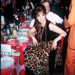 Gina Lollobrigida at Ken Stotts Midnight Fashion Show Print 1970 Gina Lollobrigida at Ken Stotts Midnight Fashion Show Print 1970
