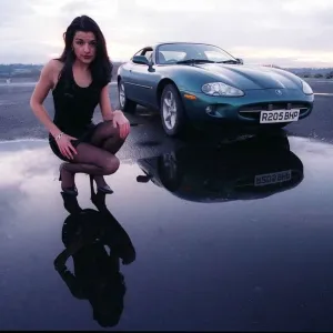 Miss Scotland Isla Sutherland Print - Jaguar XK8 1998 Miss Scotland Isla Sutherland Print - Jaguar XK8 1998