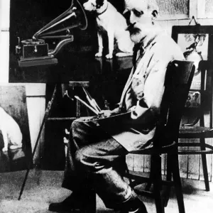 Francis Barraud's Nipper Print, 1904 Francis Barraud's Nipper Print, 1904