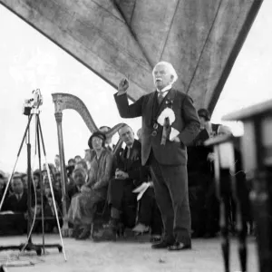 David Lloyd George at Urdd Gobaith Eisteddfod Print 1937