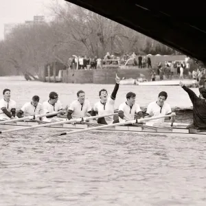 Oxford v Cambridge Boat Race 1987 Rowing Print Oxford v Cambridge Boat Race 1987 Rowing Print