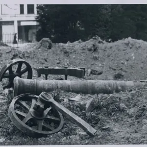 Coventry Cannon Print: Crimean War Era Ruin Coventry Cannon Print: Crimean War Era Ruin