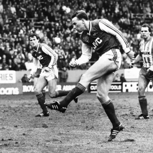 Perry Groves Shoots for Goal in 1985 Hillsborough Print Perry Groves Shoots for Goal in 1985 Hillsborough Print