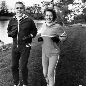 Jaguar Boss Mr John Egan Morning Run Print, 23rd April 1983 Jaguar Boss Mr John Egan Morning Run Print, 23rd April 1983