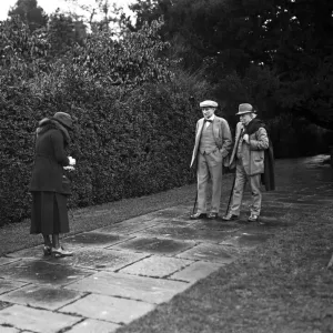 David Lloyd George at Chequers Court, 1921 Print David Lloyd George at Chequers Court, 1921 Print