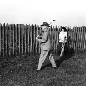 David Lloyd George Golfing at Colwyn Bay Print Circa 1920 David Lloyd George Golfing at Colwyn Bay Print Circa 1920