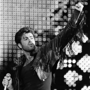 George Michael at The Final, Wembley Stadium 1986 Print George Michael at The Final, Wembley Stadium 1986 Print