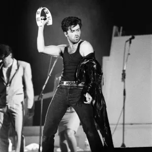 George Michael at The Final Print, Wembley Stadium 1986 George Michael at The Final Print, Wembley Stadium 1986