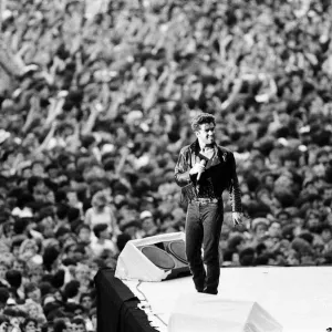 George Michael at The Final, Wembley Stadium 1986 Print George Michael at The Final, Wembley Stadium 1986 Print