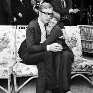 Michael Caine with Cilla Black, 17th March 1966 Print Michael Caine with Cilla Black, 17th March 1966 Print