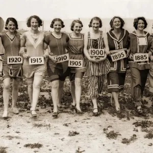 Vintage Bathing Costumes Print 1880-1931 Vintage Bathing Costumes Print 1880-1931