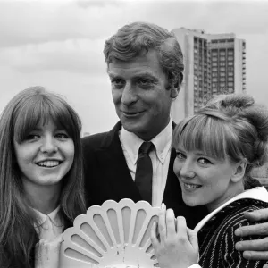 Michael Caine and Co 4th July 1965 Print Michael Caine and Co 4th July 1965 Print