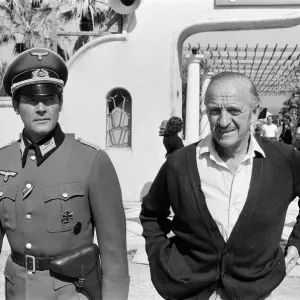 Roger Moore and David Niven on the set of Escape to Athena in Rhodes, Greece Roger Moore and David Niven on the set of Escape to Athena in Rhodes, Greece