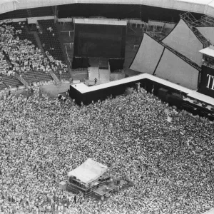 Aerial Wham Farewell Concert Print 1986 Wembley Aerial Wham Farewell Concert Print 1986 Wembley
