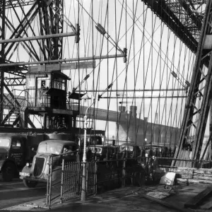 Runcorn to Widnes Transporter Bridge Print 1953 Runcorn to Widnes Transporter Bridge Print 1953