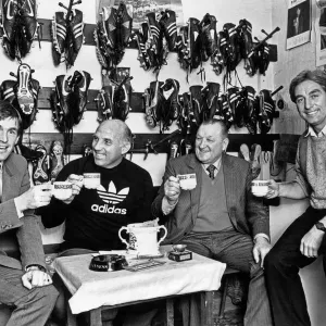 Kenny Dalglish with Liverpool Staff Print circa 1985 Kenny Dalglish with Liverpool Staff Print circa 1985