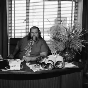 Peter Grant in Office, 9th October 1970 Print Peter Grant in Office, 9th October 1970 Print