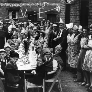 Rosemary Lane, Lincoln Victory Street Party Print Rosemary Lane, Lincoln Victory Street Party Print