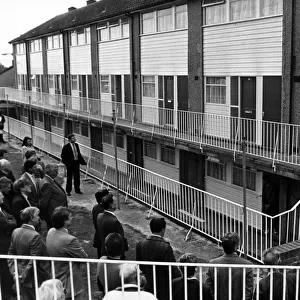 Mr Peter Walker, Secretary of State for Wales speaking as he opened a reconditioned block