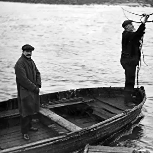 Mr Robert Wheatley of Cambois, who has operated a ferry across the River Wansbeck for