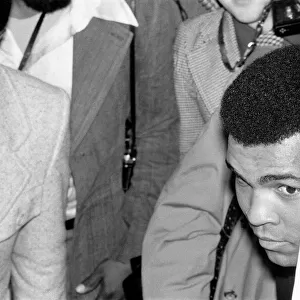 Muhammad Ali at the training camp of World welterweight John H