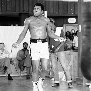 Muhammad Ali training at the Hotel Concord in the Catskill Mountain