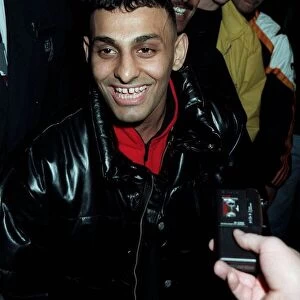 Naseem Hamed Boxing December 1997. Leaving Heathrow for New York