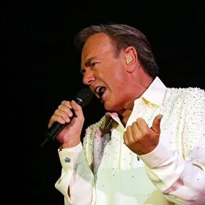 Neil Diamond entertains the crowd at the Telewest Arena last night