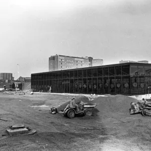 The new Gateshead metro station, which is nearing completion. 19th September 1980