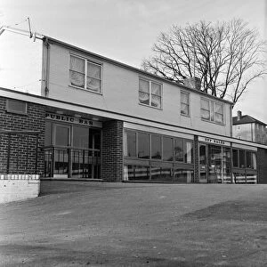 New shopping centre, near Prospect Park, Reading, Berkshire. 14th February 1967