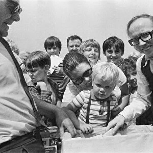 Nobby Stiles opens orphanage fete in Teeside, Middlesbrough