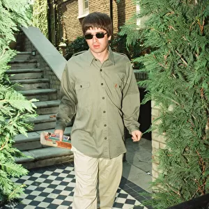 Noel Gallagher leaving his house Supernova Heights in North London