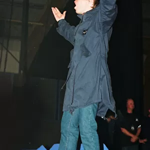 Oasis performing at the Metroradio Arena, Newcastle upon Tyne, United Kingdom