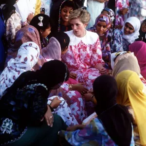 Official Visit Of Prince Charles Of Wales And Princess Diana to Oman in the Middle East