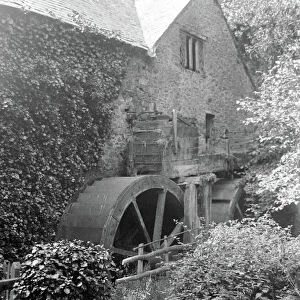 Old water mill at Dunster in Somerset August 1921 Alf 60