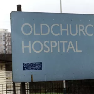 Oldchurch Hospital in Romford, Essex. 1991