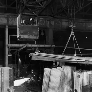 Olive Taylor, the female crane operator. 4th December 1940