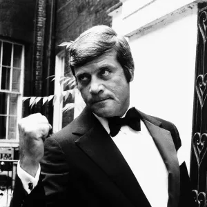 Oliver Reed Film Actor being the tough guy on the set of The Big Guy August