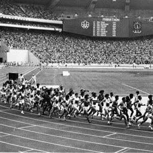 Olympic Games 1976 The start of the Marathon at the Montreal Games July 1976