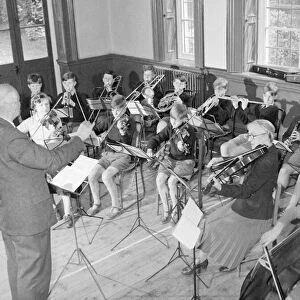 Orchestra rehearsal at St Chads Cathedral School. September 1959