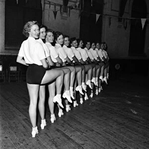 The Palladium Tiller Girls rehearsed the dance routine at the Paddington Boys Club