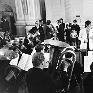 Paul McCartney conducts The Black Dyke Mills Band, Saltaire, Yorkshire, 30 June 1968