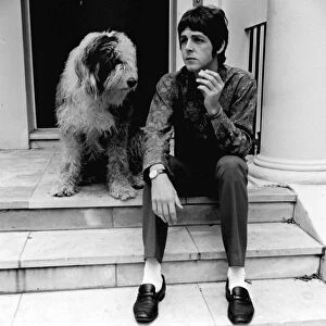 Paul McCartney at his St Johns Wood house on his 25th birthday 18 June 1967
