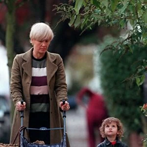 Paula Yates TV Presenter November 1998 Walking near her home in London with her