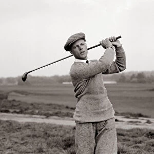 Percy Allis Golfer swings his Driver golf club