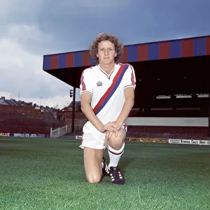 Peter Nicholas of Crystal Palace poses at Selhurst Park ahead of the 1977 - 1978 season