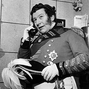 Peter Ustinov as King George IV at elstree film studio February 1954