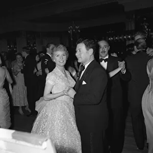 Petula Clark 1958 Variety Club party with Alan Freeman Singer