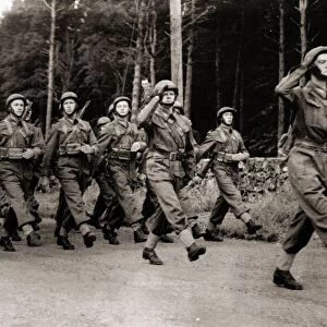 Polish soldiers march past General Sikorski