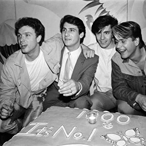 Top of the Pops 1000th programme party. Pictured, members of Spandau Ballet with the Top